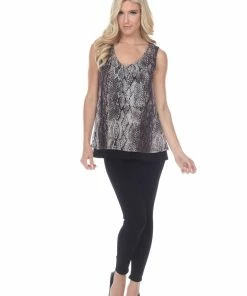 Jostar Women's Mesh Romance Layer Tank-252MR-TRP1-C-W238 Tops