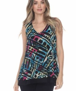 Tops Jostar Women's Mesh Romance Layer Tank-252MR-TXP1-C-W256