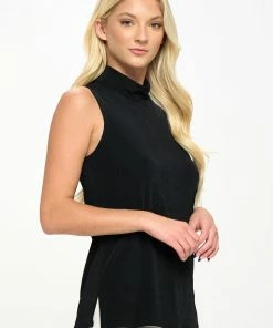 Jostar Tops BNS Mock Neck Tank Top-255BN-TRS1