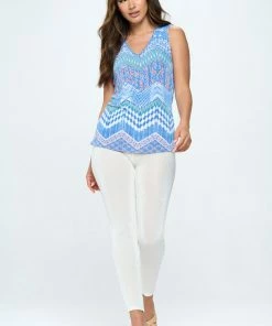 Jostar Tops BNS V-NK Bias Tank Top-256BN-TRP1-W362