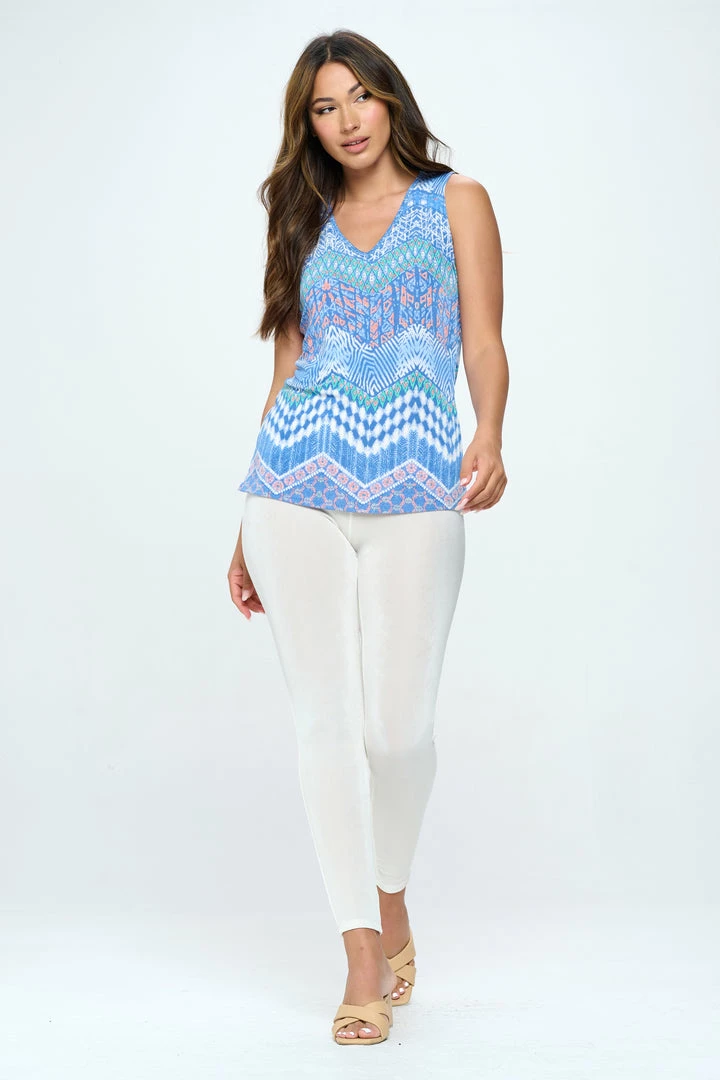 Jostar Tops BNS V-NK Bias Tank Top-256BN-TRP1-W362