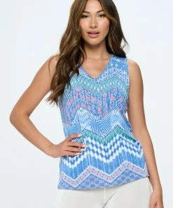 Jostar Tops BNS V-NK Bias Tank Top-256BN-TRP1-W362