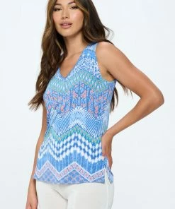 Jostar Tops BNS V-NK Bias Tank Top-256BN-TRP1-W362