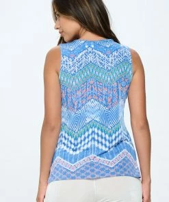 Jostar Tops BNS V-NK Bias Tank Top-256BN-TRP1-W362