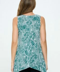 Jostar Online HIT Shark Bite Hem Tank- 257HT-TRP1-W344 Tops