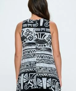 Jostar Online HIT Shark Bite Hem Tank-257HT-TXP1-W901 Tops