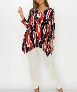 Jostar Women's Stretchy V-Neck Binding Top Quarter Sleeves Plus, 313BN-QXP-W306 Plus Size