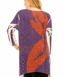 Jostar Online Jostar Women's HIT V-Neck Binding Top 3/4 Sleeve Sublimation Plus, 313HT-QXU1-R-U174