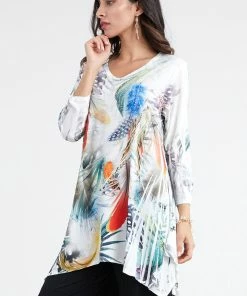 Jostar Women's HIT V-Neck Binding Top 3/4 Sleeve Sublimation Plus, 313HT-QXU-R-U181