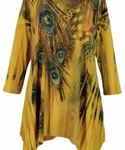 Jostar Women's HIT V-Neck Binding Top 3/4 Sleeve Sublimation Rhinestones-313HT-QRU1-R-U052 Tops