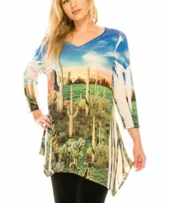 Jostar Women's HIT V-Neck Binding Top 3/4 Sleeve Sublimation Rhinestones-313HT-QRU1-R-U170