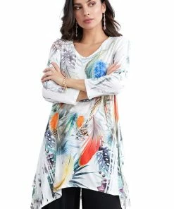 Jostar Women's HIT V-Neck Binding Top 3/4 Sleeve Sublimation Rhinestones-313HT-QRU1-R-U181 Tops