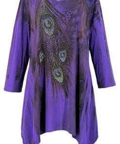 Plus Size Jostar Women's HIT V-Neck Binding Top 3/4 Sleeve Sublimation Plus, 313HT-QXU-R-U052