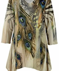 Plus Size Jostar Women's HIT V-Neck Binding Top 3/4 Sleeve Sublimation Plus, 313HT-QXU-R-U052