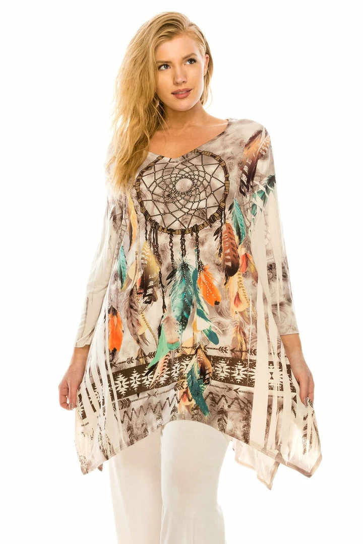 Jostar Women's HIT V-Neck Binding Top 3/4 Sleeve Sublimation Plus, 313HT-QXU-R-U178