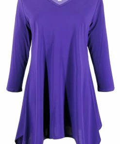 Jostar Women's HIT V-Neck Binding Top Half Sleeve Plus, 313HT-QX