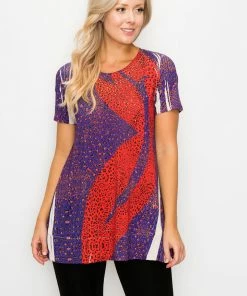 Jostar Tops HIT Bottom Layered Top Short Sleeve Sublimation Rhinestone-326HT-SXU1-R-U174