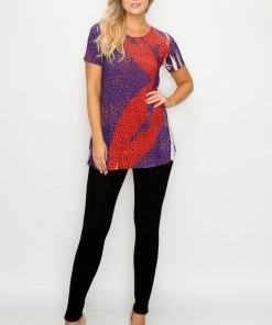 Jostar Tops HIT Bottom Layered Top Short Sleeve Sublimation Rhinestone-326HT-SXU1-R-U174