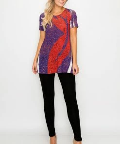 Jostar Tops HIT Bottom Layered Top Short Sleeve Sublimation Rhinestone-326HT-SXU1-R-U174