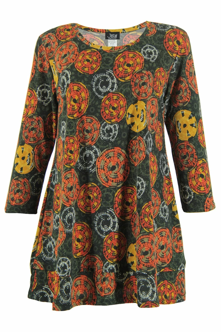 Jostar HIT Bottom Layered Top 3/4 Sleeve Print-326HT-QRP1-W080 Quarter Sleeves