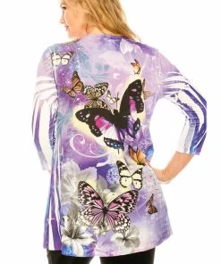 Jostar Tops HIT Bottom Layered Top 3/4 Sleeve Sublimation ,Plus Size-326HT-QXU1-R-U072