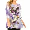 Jostar Tops HIT Bottom Layered Top 3/4 Sleeve Sublimation ,Plus Size-326HT-QXU1-R-U072