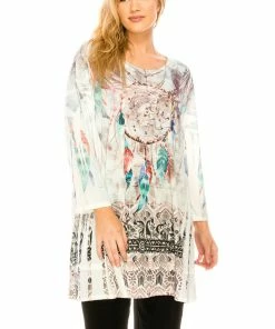 Jostar HIT Bottom Layered Top 3/4 Sleeve Sublimation ,Plus Size-326HT-QXU1-R-U175