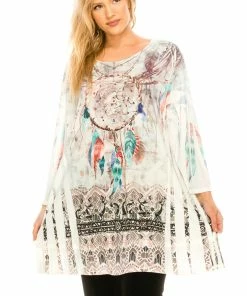 Jostar HIT Bottom Layered Top 3/4 Sleeve Sublimation ,Plus Size-326HT-QXU1-R-U175