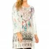 Tops Jostar Women's Slub HIT Bottom Layered Top 3/4 Sleeve Sublimation Rhinestone-326HT-QRU1-R-U175