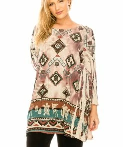 Jostar HIT Bottom Layered Top 3/4 Sleeve Sublimation ,Plus Size-326HT-QXU1-R-U176