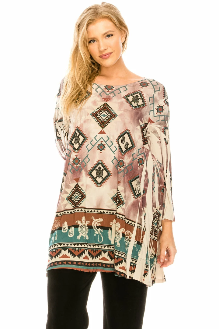 Jostar HIT Bottom Layered Top 3/4 Sleeve Sublimation ,Plus Size-326HT-QXU1-R-U176