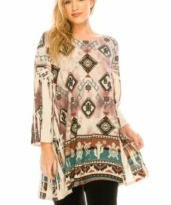 Jostar HIT Bottom Layered Top 3/4 Sleeve Sublimation ,Plus Size-326HT-QXU1-R-U176