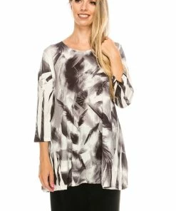 Jostar HIT Bottom Layered Top 3/4 Sleeve Sublimation ,Plus Size-326HT-QXU1-R-U177