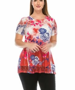 Jostar HIT Bottom Layered Top Short Sleeve Sublimation Rhinestone-326HT-SRU1-CR-U141
