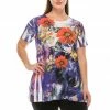 Short Sleeves Jostar Women's HIT Slub Bottom Layered Top Short Sleeve Sublimation Rhinestone- 326HT-SRU1-R-U145