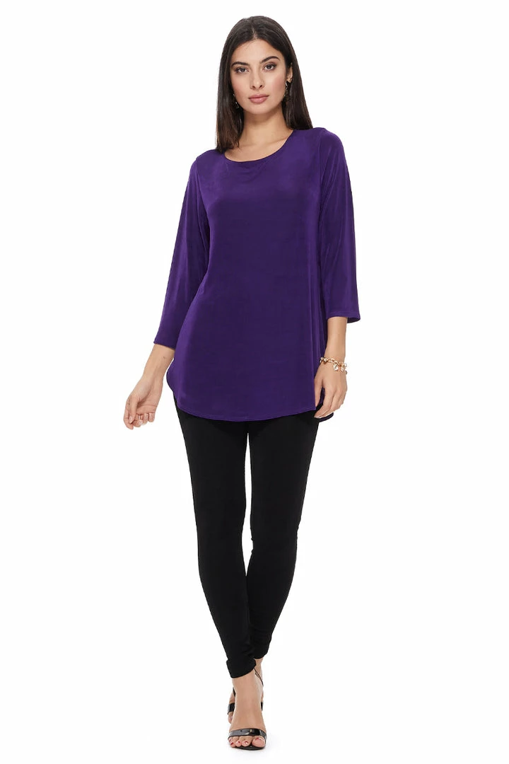 Jostar Women's Non Iron Rounded Bottom Tunic Top-346AY-QRS1