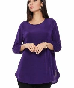Jostar Women's Non Iron Rounded Bottom Tunic Top-346AY-QRS1