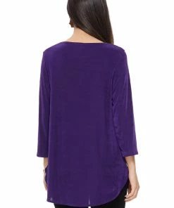Jostar Women's Non Iron Rounded Bottom Tunic Top-346AY-QRS1