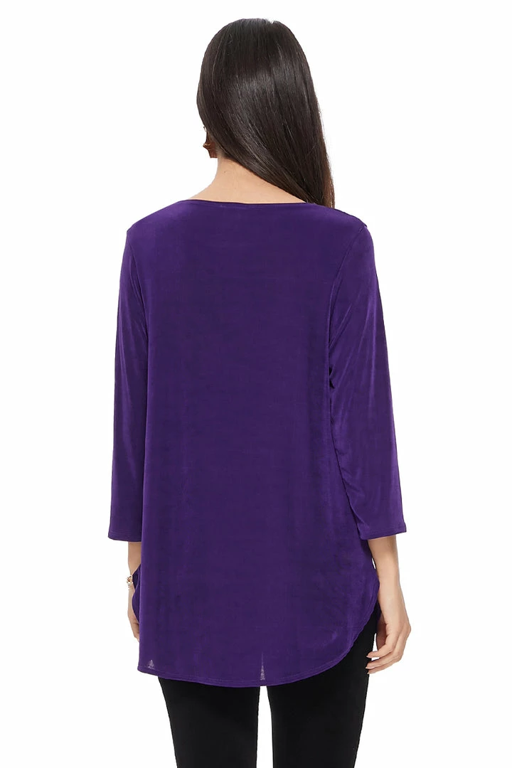 Jostar Women's Non Iron Rounded Bottom Tunic Top-346AY-QRS1