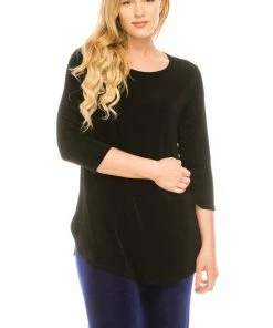 Jostar Women's Non Iron Rounded Bottom Tunic Top-346AY-QRS1
