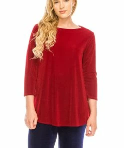Jostar Women's Non Iron Rounded Bottom Tunic Top-346AY-QRS1