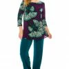 Jostar Women's Stretchy Rounded Bottom Tunic TopQuarter Sleeve Print Plus, 346BN-QXP-W076