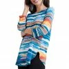 Jostar Women's Stretchy Rounded Bottom Tunic TopQuarter Sleeve Print Plus, 346BN-QXP-W213