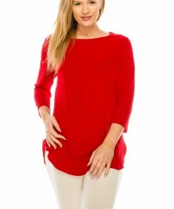 Jostar Women's Stretch Rounded Bottom Tunic Top-346BN-QRS1