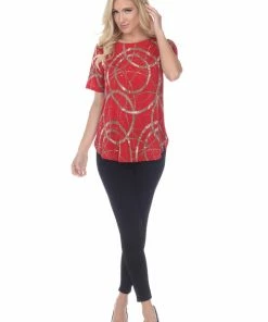Jostar Gl Rounded Bottom Tunic Top-346GL-SRP1-G008