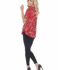 Jostar Gl Rounded Bottom Tunic Top-346GL-SRP1-G008