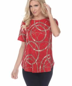 Jostar Gl Rounded Bottom Tunic Top-346GL-SRP1-G008