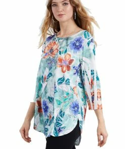 Jostar HIT Rounded Bottom Tunic Top, 346HT-QXU1-R-U184 Plus Size