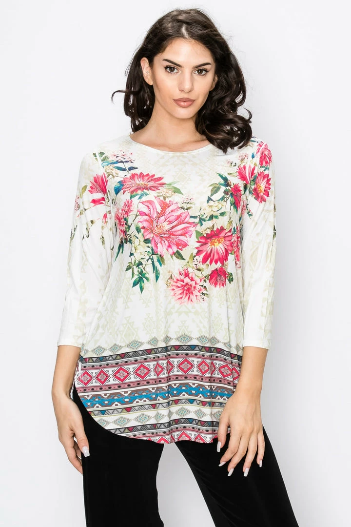 Jostar HIT Rounded Bottom Tunic Top, 346HT-QXU1-R-U186