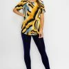 Short Sleeves Jostar Women's HIT Rounded Bottom Tunic Top Short Sleeve Print-346HT-SRP1-W226